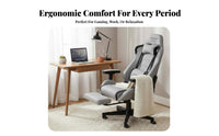 Reclinable spinerest Reclining Highspine Chair Adjustable Height Ergonomic Chair with Footrest robustDuty Base Gaming Seat Lumbar Support Pillow for Students, Home Users, Remote Workers, Dormitory, Study, Game Room, Bedroom