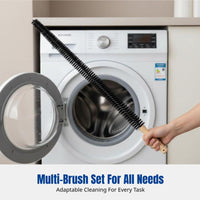 Washing Machine Cleaning Brush, Flexible Pipe Brush, Drum Cleaner, Long Handle, Multi-Purpose Household Tool