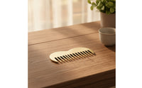 Polished Metal Massage Comb Portable Metal Comb with Rounded Teeth Long-Lasting Head Massage Tool Relaxing for Travel