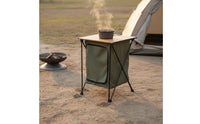 Portable Camp Table Cabinet Multifunctional Foldable Outdoor Table Cabinet 2 in 1