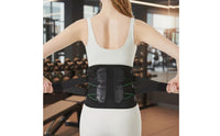 Double Adjustable Straps Double Compression Waist Belt Flexible Stays Sports Waist Brace Breathable Elastic Support Belt Hook-and-Loop Closure for Weightlifting, Gym, Cycling, Workout