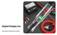 Car Electrical Test Light Bidirectional Polarity Indicator for Mechanics, DIYers