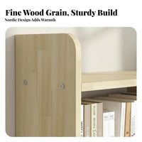 Minimalist Aesthetic Wall-Mounted Cubby Shelf Multi-Layer Design Bookcase Space-Saving Bookshelf Strong Load-Bearing for Apartment Dwellers, Book Collectors, Study Room, Home Office, Small Areas, Bedroom