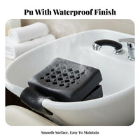 Long-Lasting Water Circulation Headrest Waterproof Shampoo Bowl Neck Rest Easy to Clean for Barbers, Spa Professionals, Barber Shops