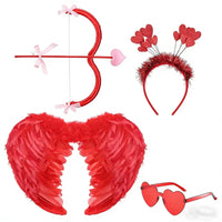 Cupid Angel Wings and Bow Cosplay Prop Set