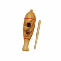 Entertaining to Use Wooden Frog Guiro distinctive Gift concept Croaking Frog Instrument Handmade Educational Toy for Children, Preschoolers, Music educators, Kindergarten, Early Learning center, Parties, Home