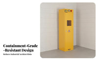 Gas Cylinder Storage Cabinet With Alarm System Scientific Gas Cylinder Cabinet Viewing Window for Researchers, Mechanics, Research Institute, Hospital