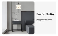 2-Drawer Bedside Chest Minimalist Design Side Cabinet Modern & Design Easy Assembly for Apartment Dwellers, Students, Office