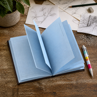 A6 Hardcover Notebook, Minimalist Korean-style Planner and Journal for Students, Daily Schedule and Notes