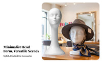 Foam Mannequin Head Foam Mannequin Head Hairpiece Display Stand Lightweight for Hair Stylists, Retailers, Retail Store