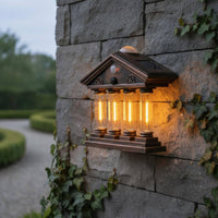 Wireless Installation Solar Motion Sensor Wall Light No Wiring Required Solar Wall Light Energy Saving Waterproof Garden Sconce Weather-Resistant for Courtyard, Patio, Front Door, Fence