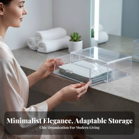 Desktop Drawer Unit debris-clear ofresistant Desktop Display Case with Drawers Large Capacity