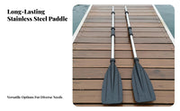 Inflatable Boat Hand Paddle High Strength Stainless Steel Oar Sturdy Inflatable Boat Paddles for Anglers, Outdoor Enthusiasts, Fishing, Rafting, Lake