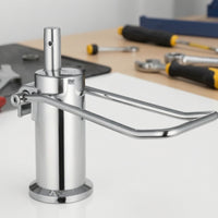 Salon Chair Hydraulic Pump Chrome-Finished Hydraulic Lift Mechanism Vertical Hardware for Hair Stylists
