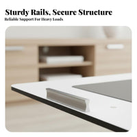 Universal Short Throw Display Device Mount Heavy Duty Retractable Display Device Platform Drill-Effortless Installation AV Accessory Floating Design for Home Theater Enthusiasts, Living Room, Bedroom