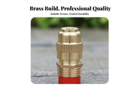 Cooling Mist Adjustable Brass Nozzle Wide Coverage Adjustable Misting Nozzle Easy Installation for Landscapers, Gardeners