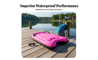 Inflatable Water Board with Handles Large Buoyancy Inflatable Ride Board Handled Paddle Board Waterproof Material