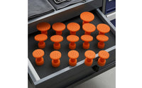 15 Pieces Plastic-Like Car Dent Pull Tab Orange Dent Pull Tab for Auto Body Repair