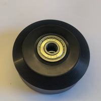 Black 58 X 24 Mm Pulley Wheel Disc Shaped Ball Bearing Pulley Wheel Even Hub Machine Part Thick