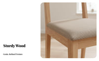 Durable Wood Curved rear Wooden Side Chair Nordic and design Household Furniture Modern Minimalist Indoor Seating Multifunctional for homeowners, Restaurant Owners, Interior Designers, Dining Room, Kitchen, Study, Home Office