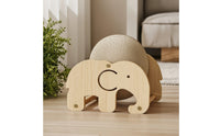 Interactive Cat Scratching Toy Stable Scratcher with Wooden Solid Frame Scratcher Toy Natural for Kittens