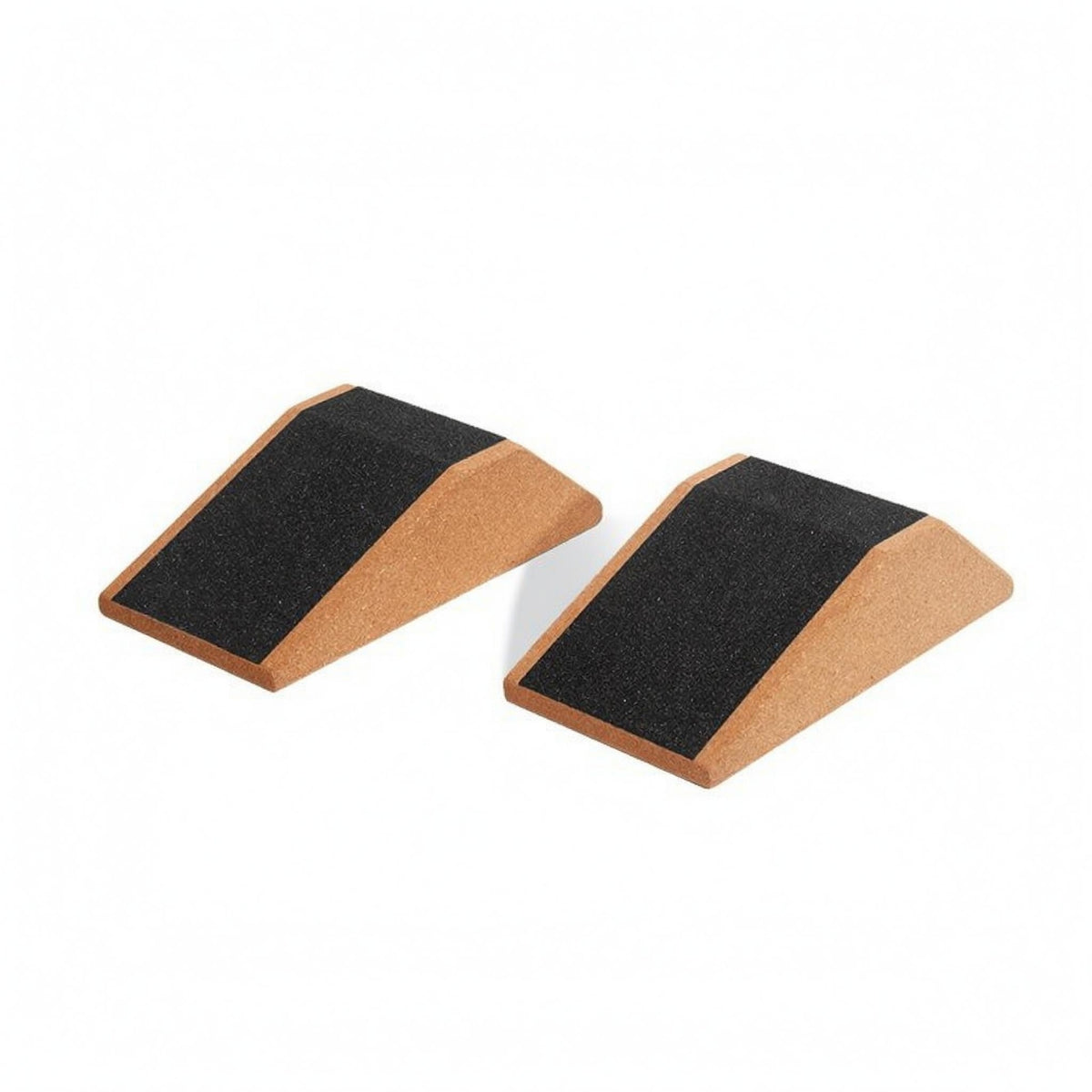 Sloped Cork Squat Ramp Angular Cork Ramp Block Natural Finish Squat Support Block Storage Bag