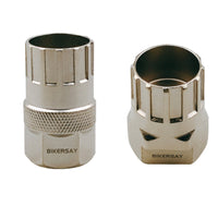 Bike Flywheel Socket Tool Compact Flywheel Socket with Knurled Grip One-Piece Wrench for Cyclists, Mechanics