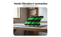 3 Pieces Surf Fin System Wave-Riding Board Fins Lightweight Hexagonal Wave-Riding Fins Three-Fin Set Easy to Install Thruster