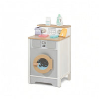 Toy Laundry Appliance Sturdy Laundry Appliance Toy Compact Washer and Dryer Playset for Young Children, Daycare, Classroom