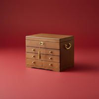 Wood Jewelry Storage Box Wedding Gift Wooden Jewelry Box Felt Lined Interior for Newlyweds, Women, Dressing Table, Bedroom