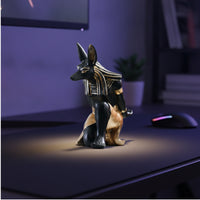 Phone Stand with Bottle Holder Collectible Anubis Figurine Eye-Catching for Desk
