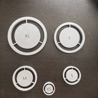 5pcs Pottery Foot Ring Template Tool for Ceramic Art
