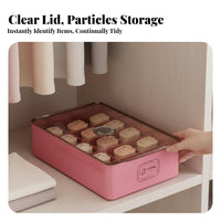 3 Pieces Underwear Storage Box Set adaptable Clothing Divider for homeowners