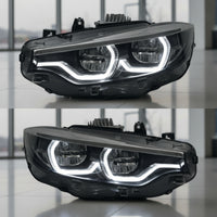 Lens-Style-Style Headlamp with Daytime Running Lights pairedBeam Headlight Assembly Direct Replacement Light Connector-and-Play for Car Enthusiasts, DIY Mechanics, Automotive Upgrade, Night Driving