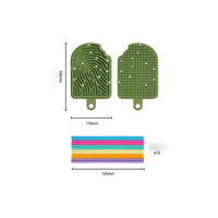 Sensory Board with Silicone Strips Portable Silicone Sensory Board Calming Compact for Children, Travel, Car Ride
