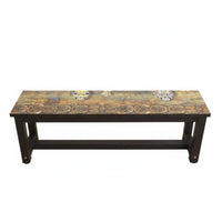 Multi-Functional Low Backless Bench Versatile Use Rectangular Frame Bench Space-Saving Design Changing Stool Stable Structure for Business Owners, Apartment Dwellers, Shopping Mall, Retail Shop, Rest Area, Entryway