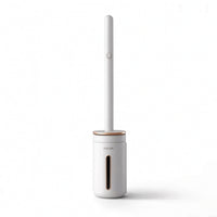 Wall Mounted Toilet Brush Space Saving Toilet Brush with Holder Compact Replaceable for Bathroom