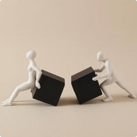 Abstract Figure Bookends Stable Human Figure Bookends Non-Slip Book Ends