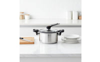 Mini-Pressure Pot Thickened Layered Bottom Mini Pressure Pot Stainless Steel Soup Pot No Coating for Families