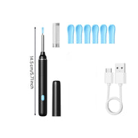 Ear Cerumen Removal Tool with Camera Easy to Use Ear Cleaning Tool with Camera Soft Slim for Adults, Home, Bathroom
