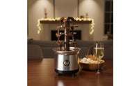Double Controls 4-Tier Chocolate Fountain Easy to Clean Electric Chocolate Fondue Fountain Multi-Functional for Parties, Weddings, Buffets