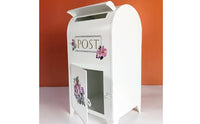 Metal Mailbox with Lock Locking Wall-Mounted Mailbox Compact for Porch, Entryway