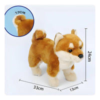Akita Inu Stuffed Toy Soft Akita Dog Stuffed Toy Standing for Bedroom Decor
