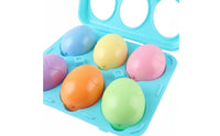 6 Pieces Shape Matching Eggs Early Education Educational Ovoid Game Color Sorting Ovoid Set Interactive Learning Great Easter