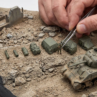 1/72 Scale Pre-Painted Tank Supply Package Diorama Accessories 3D Printed War Scenery