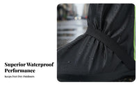 Waterproof Shoe Covers Thickened Oxford Cloth High-Tall Rain Boot Covers Wear-Resistant Reusable Overshoes for Cyclists, Rainy Days