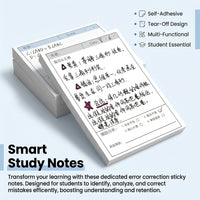 Error Correction Sticky Notes, Repositionable Mistake Note Pads, Tear-Off for Use