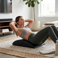 Ab Exercise Mat with Curved Cushion Supportive Ab Mat Abdominal Exercise Pad High-Density Foam Sit-up Helper Long-Lasting