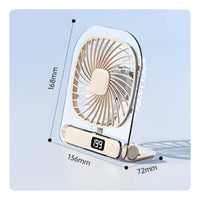 Lightweight Mini Desktop Cooling Fan Strong Airflow Portable Desk Fan Quiet Operation Small Appliance 199 Speed Settings for Students