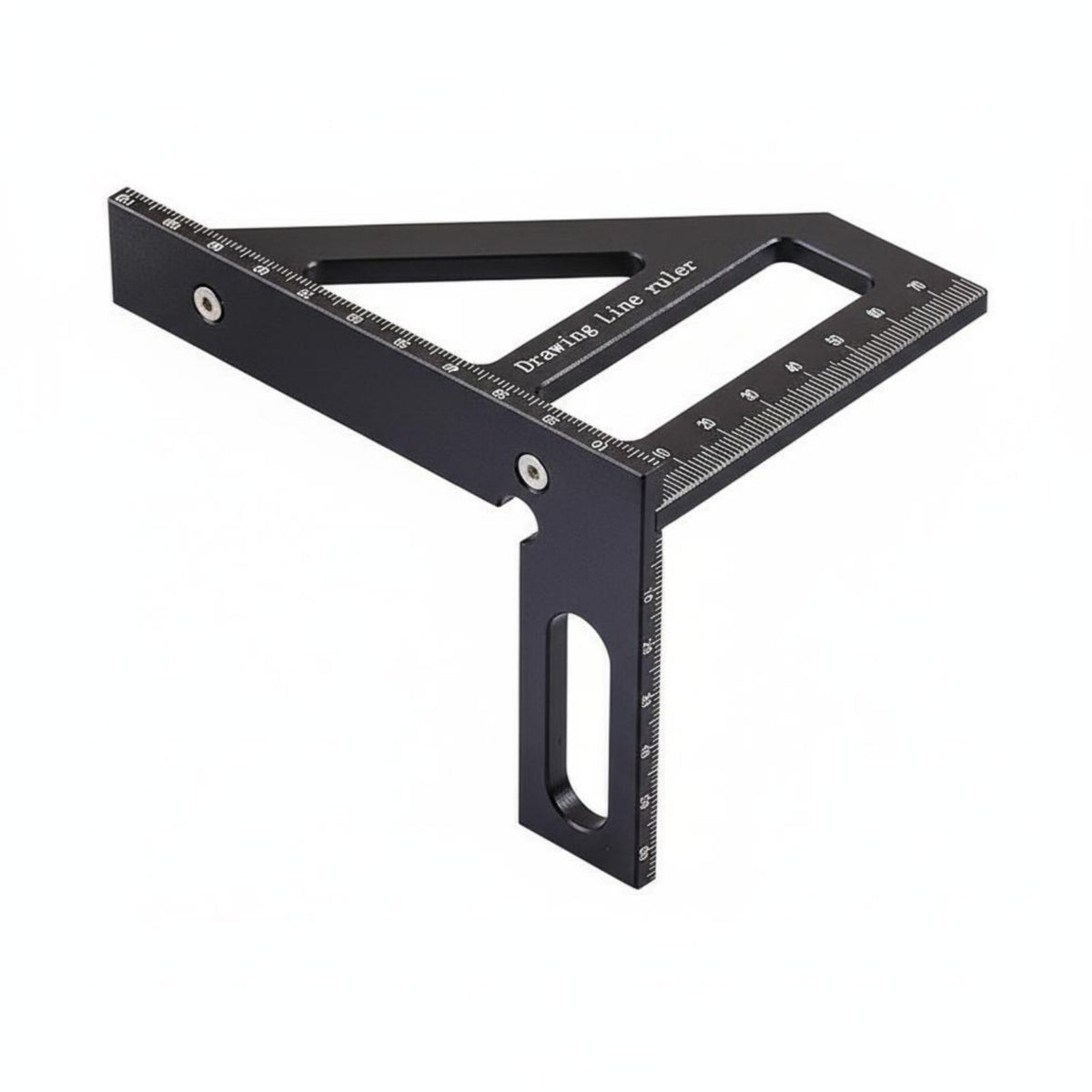 High Precision Woodworking Triangle Ruler Multifunctional Aluminum Alloy Speed Square Long-Lasting for Engineers, DIY Enthusiasts